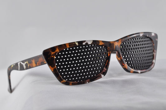 Brown Pinhole Glasses - New Zeland