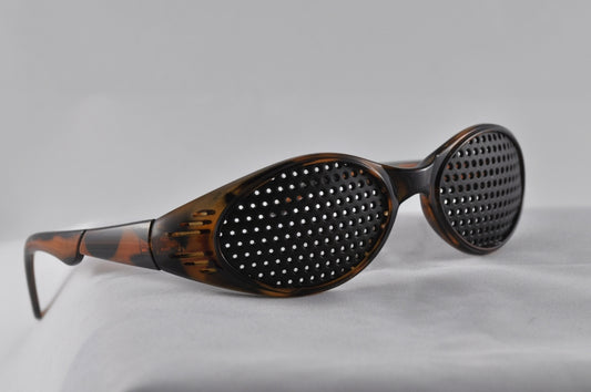 Brown Sports Pinhole Glasses - New Zeland